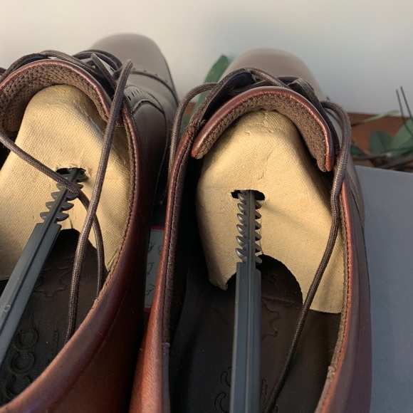 NEW Ecco Edinburgh lace brown leather dress shoes NIB lace up oxford sz 11-11.5 - Picture 7 of 10
